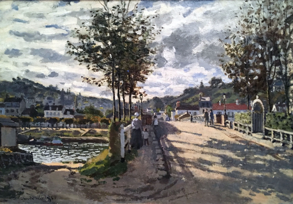 â€œSeine on the Bougival,â€ Claude Monet (1869), The Currier Museum of Art align=
